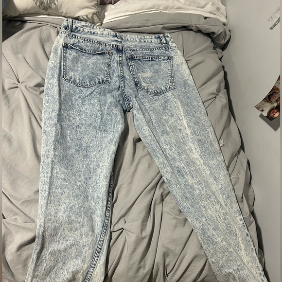 SWS Denim Co. Blue Ripped Mom Jeans - Picture 2 of 3